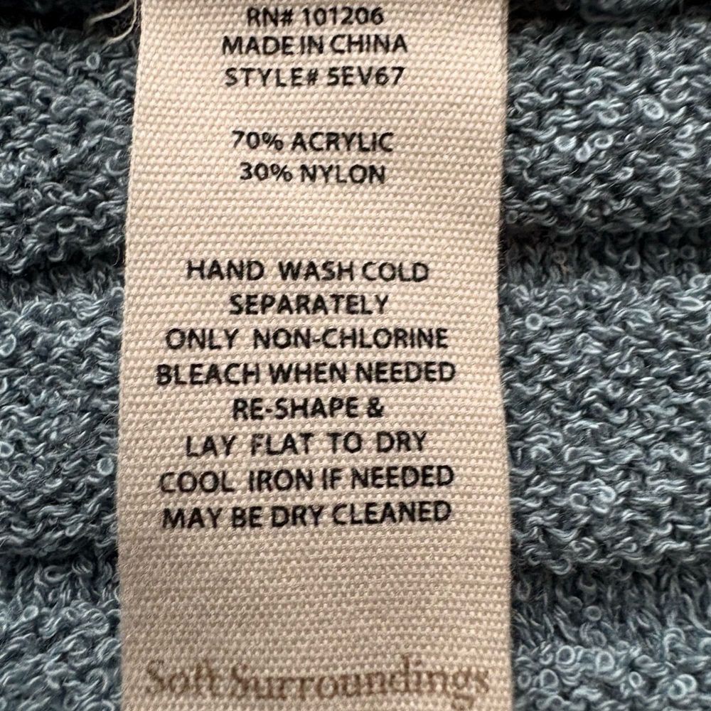 Soft Surroundings Shawl Collar Women's Cardigan - Picture 6 of 8